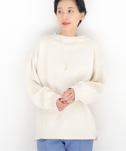 bodhi コットンカシミヤ ガンジーニット ベージュ サイズ1