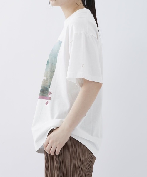 Ocean Pacific（オーシャンパシフィック）の「【OceanPacific×Sandy mag】ユニセックス 50thコラボTシャツ（Tシャツ/カットソー・レディース・ホワイト/チャコールグレー/ピンク・MEDIUM/LARGE/X-LARGE）」の14枚目の写真