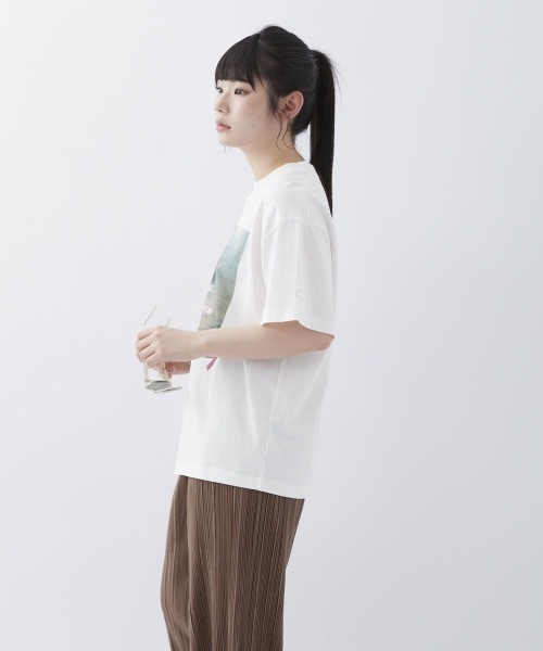 Ocean Pacific（オーシャンパシフィック）の「【OceanPacific×Sandy mag】ユニセックス 50thコラボTシャツ（Tシャツ/カットソー・レディース・ホワイト/チャコールグレー/ピンク・MEDIUM/LARGE/X-LARGE）」の9枚目の写真