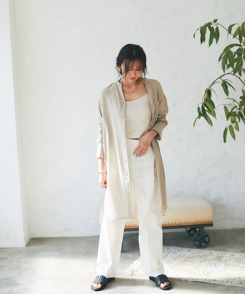 RIVE DROITE(リヴドロワ)の「ソフトボイルチュニックシャツ(シャツ/ブラウス・レディース・ベージュ/イエロー/ミント/ブラック・FREE)」の17枚目の写真