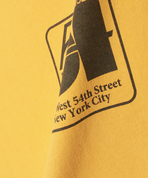 JOURNAL STANDARD(ジャーナルスタンダード)の「STUDIO54×JOURNAL STANDARD ロングTシャツ(Tシャツ/カットソー・メンズ・ホワイト/ブラック/イエロー/ブルー・MEDIUM/LARGE)」の9枚目の写真