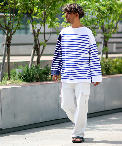 JOINT WORKS(ジョイントワークス)の「JW-SWEAT CARGO ワイドパンツ(カーゴパンツ・メンズ・ライトグレー/ブラック系その他・MEDIUM/LARGE)」の3枚目の写真