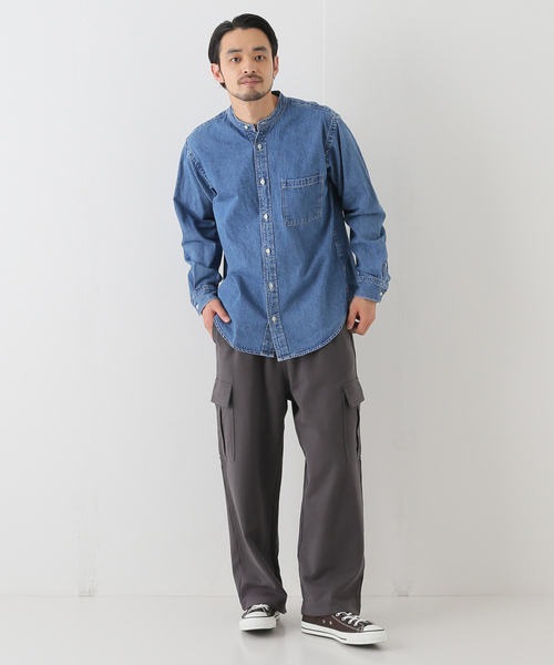 JOINT WORKS(ジョイントワークス)の「JW-SWEAT CARGO ワイドパンツ(カーゴパンツ・メンズ・ライトグレー/ブラック系その他・MEDIUM/LARGE)」の5枚目の写真