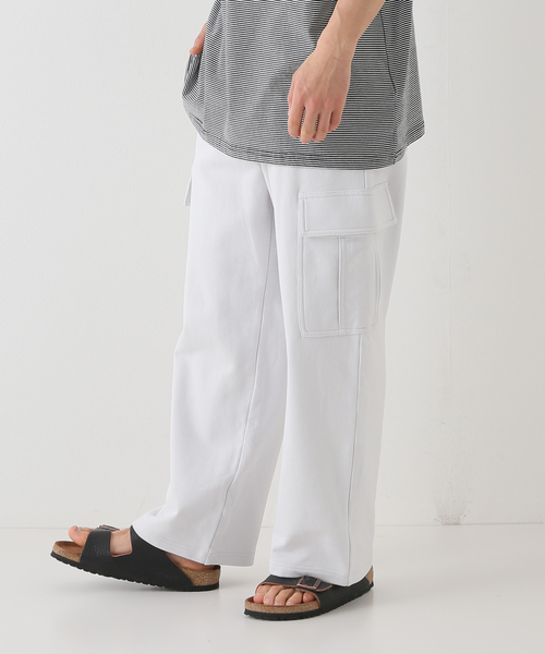 JOINT WORKS(ジョイントワークス)の「JW-SWEAT CARGO ワイドパンツ(カーゴパンツ・メンズ・ライトグレー/ブラック系その他・MEDIUM/LARGE)」の22枚目の写真