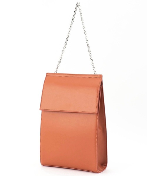 179/WG（イチナナキュウダブルジー）の「3WAYフェイクレザーバッグ（ショルダーバッグ・レディース・オレンジ/ブラック/グリーン/オフホワイト・FREE）」の9枚目の写真