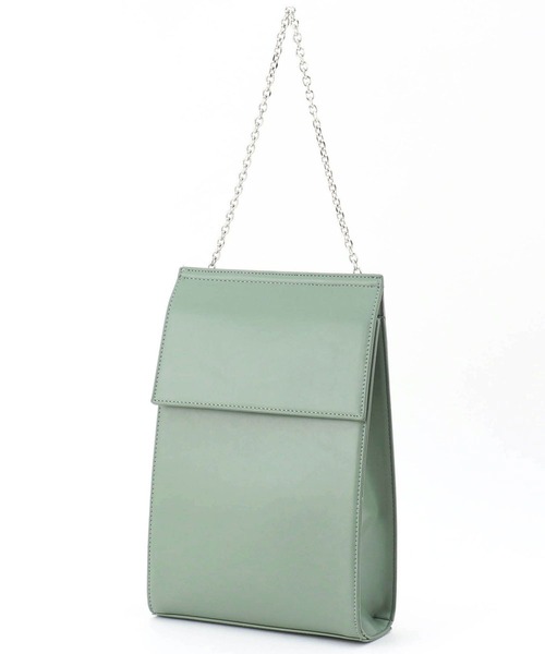 179/WG（イチナナキュウダブルジー）の「3WAYフェイクレザーバッグ（ショルダーバッグ・レディース・オレンジ/ブラック/グリーン/オフホワイト・FREE）」の11枚目の写真