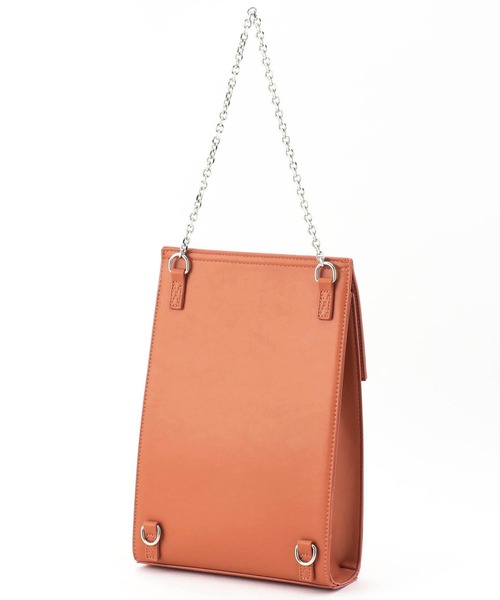 179/WG（イチナナキュウダブルジー）の「3WAYフェイクレザーバッグ（ショルダーバッグ・レディース・オレンジ/ブラック/グリーン/オフホワイト・FREE）」の13枚目の写真