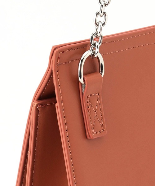 179/WG（イチナナキュウダブルジー）の「3WAYフェイクレザーバッグ（ショルダーバッグ・レディース・オレンジ/ブラック/グリーン/オフホワイト・FREE）」の18枚目の写真