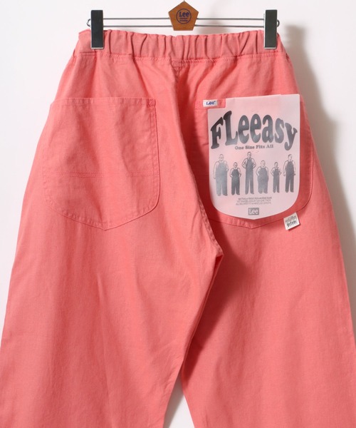 Lee（リー）の「Lee/リー  ワンサイズでXS～XXLまでカバーする Fleeasy フリージー カラーワークパンツ/オーバーサイズ ストレッチ イージーパンツ/ワイドテーパードパンツ/バギーパンツ（デニムパンツ・メンズ・ベージュ/インディゴブルー/ストライプ/ワンウォッシュ/キナリ/ブラック/カーキ/ピンク/レッド/グリーン/イエロー/パープル/ブルー/ホワイト系その他/ベージュ系その他/グリーン系その他/ブルー系その他/ホワイト系その他2/ブルー系その他2/ピンク系その他・FREE）」の19枚目の写真