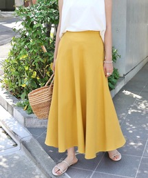 andme | コットンツイルマーメイドフレアロングスカート(スカート)