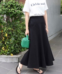 andme | コットンツイルマーメイドフレアロングスカート(スカート)