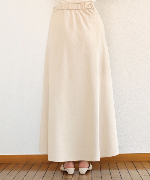 andme（アンドミー）の「コットンツイルマーメイドフレアロングスカート（スカート・レディース・ホワイト/ブラック/ピンク/イエロー/キナリ・M/L）」の12枚目の写真