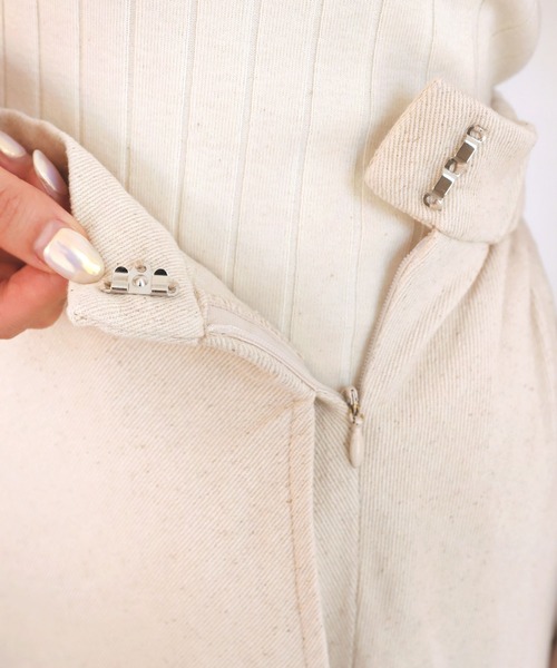 andme（アンドミー）の「コットンツイルマーメイドフレアロングスカート（スカート・レディース・ホワイト/ブラック/ピンク/イエロー/キナリ・M/L）」の15枚目の写真