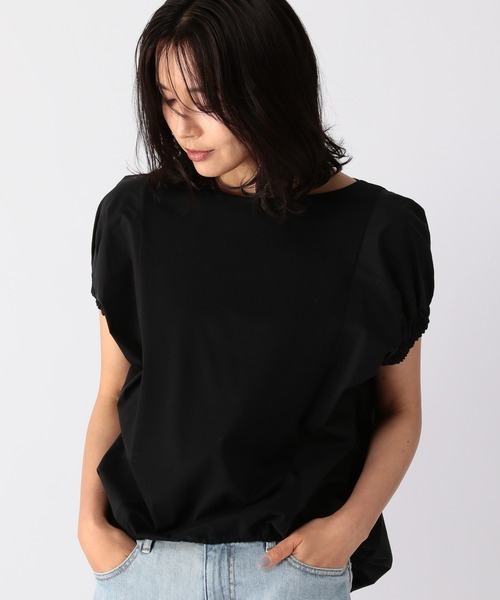 BARNYARDSTORM(バンヤードストーム)の「BARNYARDSTORM / 【WEB限定サイズL】ドッキングボリュームシャツ(Tシャツ/カットソー・レディース・ホワイト/ブラック・0/1/2)」の11枚目の写真