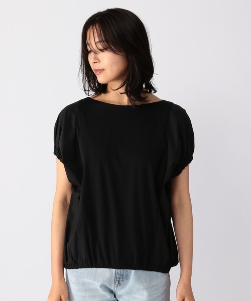 BARNYARDSTORM(バンヤードストーム)の「BARNYARDSTORM / 【WEB限定サイズL】ドッキングボリュームシャツ(Tシャツ/カットソー・レディース・ホワイト/ブラック・0/1/2)」の12枚目の写真