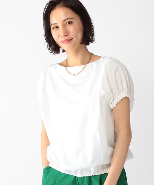 BARNYARDSTORM(バンヤードストーム)の「BARNYARDSTORM / 【WEB限定サイズL】ドッキングボリュームシャツ(Tシャツ/カットソー・レディース・ホワイト/ブラック・0/1/2)」の16枚目の写真