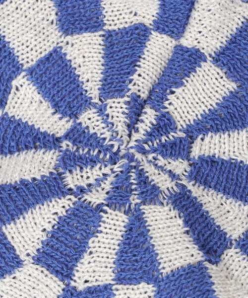 ALAND（エーランド）の「【UNISEX】3.3Field Trip／チェッカーベレー 2295170（ハンチング/ベレー帽・レディース・ブラック/ベージュ/ブルー/ライトグリーン・FREE）」の12枚目の写真