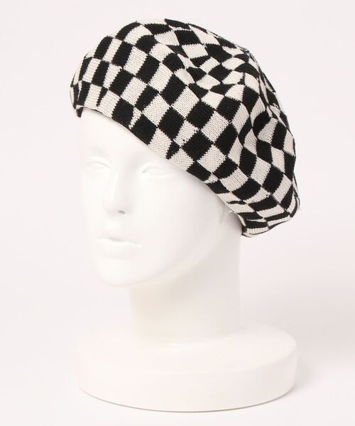 ALAND（エーランド）の「【UNISEX】3.3Field Trip／チェッカーベレー 2295170（ハンチング/ベレー帽・レディース・ブラック/ベージュ/ブルー/ライトグリーン・FREE）」の15枚目の写真