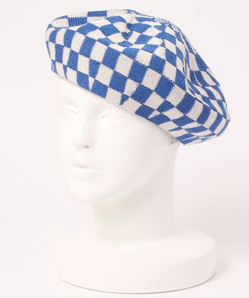 ALAND（エーランド）の「【UNISEX】3.3Field Trip／チェッカーベレー 2295170（ハンチング/ベレー帽・レディース・ブラック/ベージュ/ブルー/ライトグリーン・FREE）」の19枚目の写真