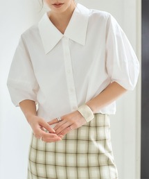 titivate | ﾊﾟﾌｽﾘｰﾌﾞｼｮｰﾄｼｬﾂﾌﾞﾗｳｽ(シャツ/ブラウス)