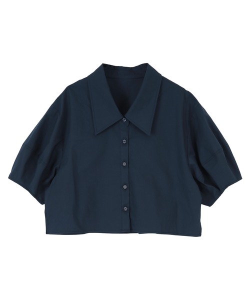 titivate（ティティベイト）の「ﾊﾟﾌｽﾘｰﾌﾞｼｮｰﾄｼｬﾂﾌﾞﾗｳｽ（シャツ/ブラウス・レディース・オフホワイト/イエロー/ネイビー・S/M）」の14枚目の写真