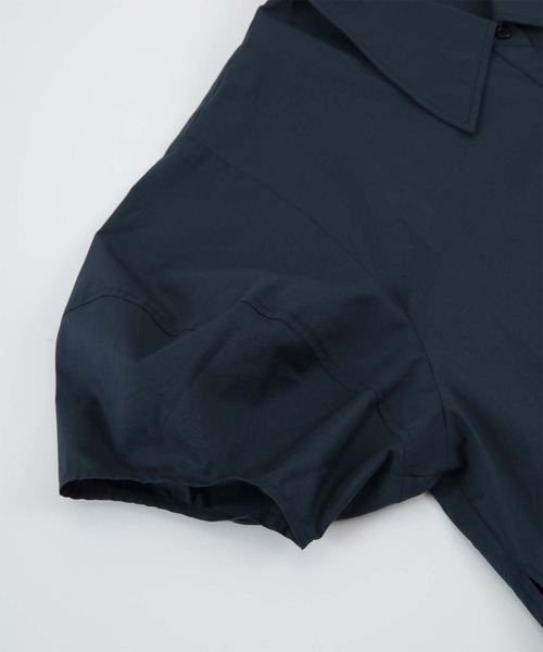 titivate（ティティベイト）の「ﾊﾟﾌｽﾘｰﾌﾞｼｮｰﾄｼｬﾂﾌﾞﾗｳｽ（シャツ/ブラウス・レディース・オフホワイト/イエロー/ネイビー・S/M）」の19枚目の写真