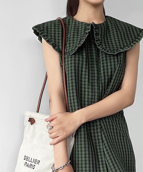 ELFRANK（エルフランク）の「ギンガムチェックビックカラー