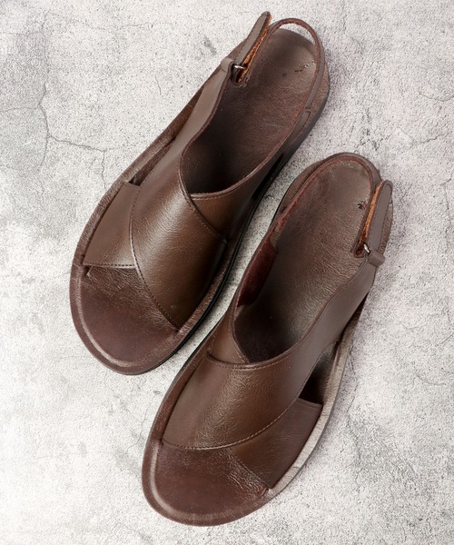 AAA+（サンエープラス）の「AAA+ アンティーク グルカサンダル（サンダル・メンズ・ブラック/ダークブラウン/ブラウン/その他/その他1/ブラック系その他/ブラウン系その他/キャメル/ブラック系その他2/ブラック系その他3/ブラウン系その他2/ブラウン系その他3/ブラウン系その他4/ブラウン系その他5/ブラウン系その他6/ブラウン系その他7・L/M/LL）」の5枚目の写真