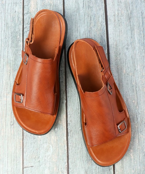 AAA+（サンエープラス）の「AAA+ アンティーク グルカサンダル（サンダル・メンズ・ブラック/ダークブラウン/ブラウン/その他/その他1/ブラック系その他/ブラウン系その他/キャメル/ブラック系その他2/ブラック系その他3/ブラウン系その他2/ブラウン系その他3/ブラウン系その他4/ブラウン系その他5/ブラウン系その他6/ブラウン系その他7・L/M/LL）」の10枚目の写真