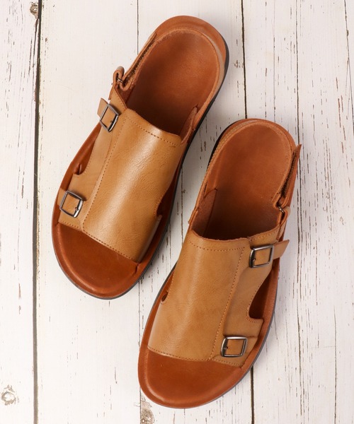 AAA+（サンエープラス）の「AAA+ アンティーク グルカサンダル（サンダル・メンズ・ブラック/ダークブラウン/ブラウン/その他/その他1/ブラック系その他/ブラウン系その他/キャメル/ブラック系その他2/ブラック系その他3/ブラウン系その他2/ブラウン系その他3/ブラウン系その他4/ブラウン系その他5/ブラウン系その他6/ブラウン系その他7・L/M/LL）」の11枚目の写真