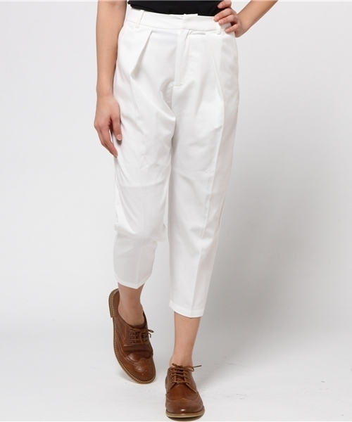 CIAOPANIC（チャオパニック）の「【Ciaopanic】　無地ワイドタックPT（その他パンツ・レディース・ブラック/グレー/ホワイト/ネイビー・FREE）」の2枚目の写真