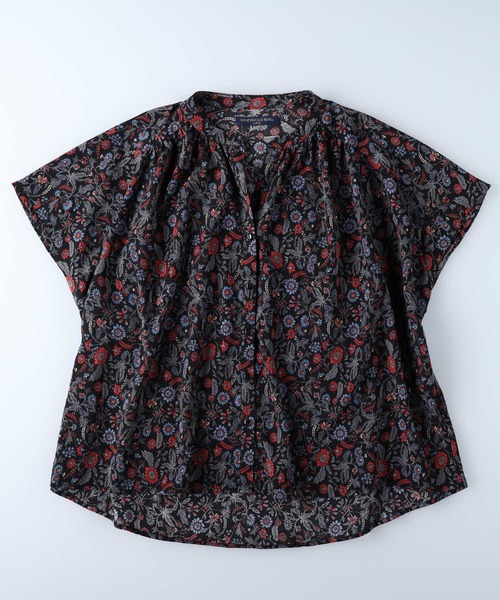 HONEYSUCKLE ROSE（ハニーサックルローズ）の「【HONEYSUCKLE ROSE】エスニック柄シャツ（シャツ/ブラウス・レディース・ダークグレー/パープル/ベージュ・L/M）」の2枚目の写真