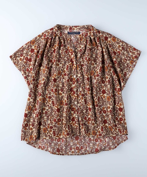 HONEYSUCKLE ROSE（ハニーサックルローズ）の「【HONEYSUCKLE ROSE】エスニック柄シャツ（シャツ/ブラウス・レディース・ダークグレー/パープル/ベージュ・L/M）」の11枚目の写真