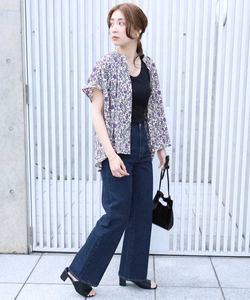 HONEYSUCKLE ROSE（ハニーサックルローズ）の「【HONEYSUCKLE ROSE】エスニック柄シャツ（シャツ/ブラウス・レディース・ダークグレー/パープル/ベージュ・L/M）」の17枚目の写真