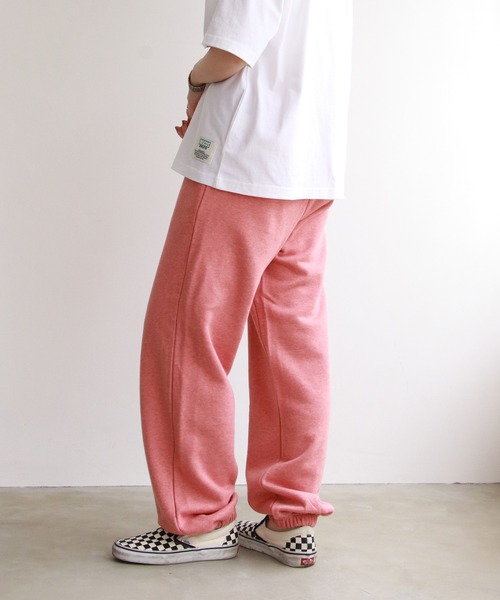 DISCUS（ディスカス）の「【In Red　9月号掲載】DISCUS ATHLETIC 杢スウェットパンツ/ジョガーパンツ/トラックパンツ（スウェットパンツ・レディース・ライラック/ホワイト/ライトイエロー/オレンジ/ライトブルー・M/L）」の5枚目の写真