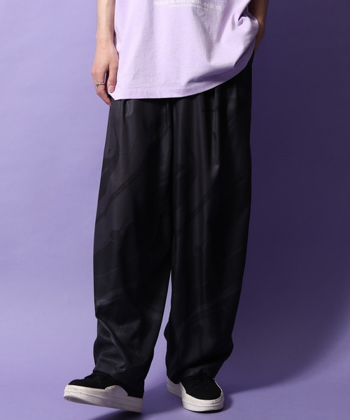 re_k by JUNRED（レクバイジュンレッド）の「re_k by JUNRED / ２タックワイドマーブルイージーパンツ（その他パンツ・メンズ・オレンジ/ブラック・S/L/M）」の3枚目の写真