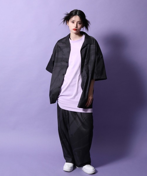 re_k by JUNRED（レクバイジュンレッド）の「re_k by JUNRED / ２タックワイドマーブルイージーパンツ（その他パンツ・メンズ・オレンジ/ブラック・S/L/M）」の21枚目の写真