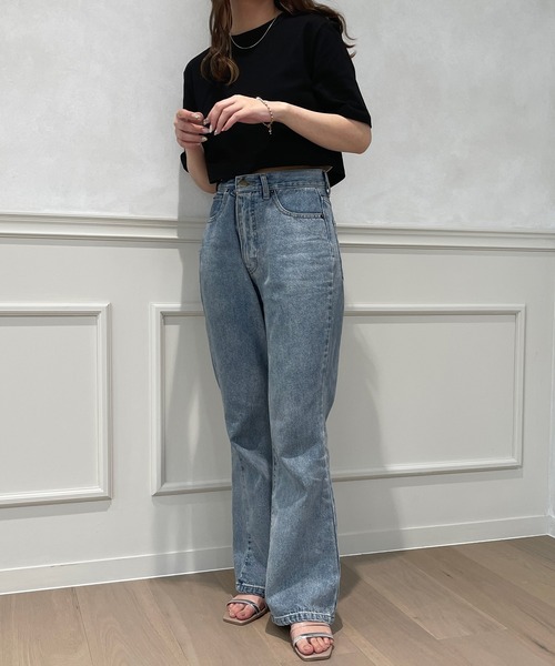 apres jour(アプレジュール)の「クロップドトップス【ZOZOTOWN限定アイテム】(Tシャツ/カットソー・レディース・ブラック/クリーム/アイボリー/オフホワイト/ライトピンク・X-LARGE/フリー)」の21枚目の写真
