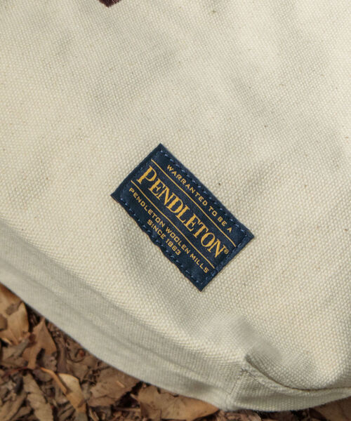 PENDLETON（ペンドルトン）の「【PENDLETON/ペンドルトン】別注キャンバストートバッグ 刺繍（トートバッグ・メンズ・グレー/アイボリー・FREE）」の7枚目の写真