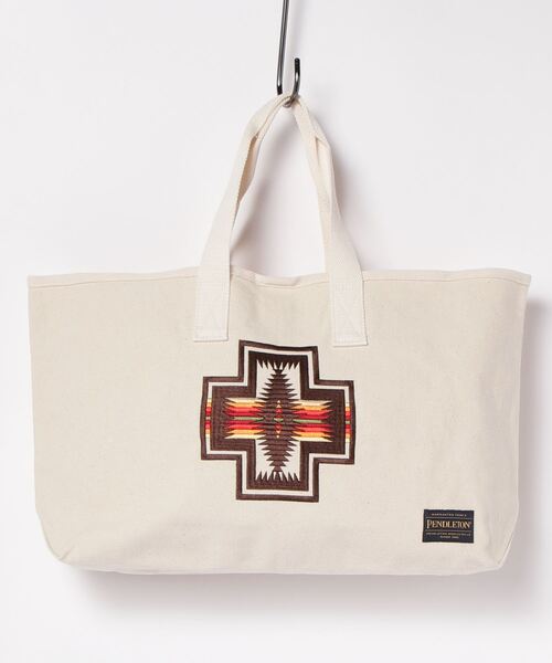 PENDLETON（ペンドルトン）の「【PENDLETON/ペンドルトン】別注キャンバストートバッグ 刺繍（トートバッグ・メンズ・グレー/アイボリー・FREE）」の17枚目の写真
