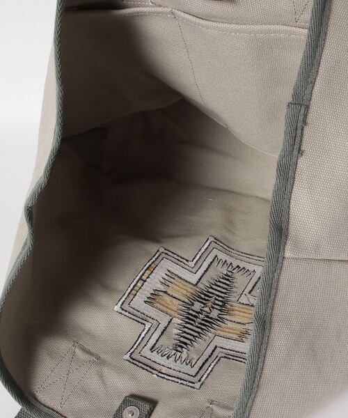 PENDLETON（ペンドルトン）の「【PENDLETON/ペンドルトン】別注キャンバストートバッグ 刺繍（トートバッグ・メンズ・グレー/アイボリー・FREE）」の21枚目の写真