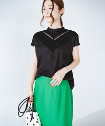 haco! | 大人が手っ取り早くかわいげを取り入れたい時の必殺技！軽やかコットンのレース＆タックブラウス by que made me(シャツ/ブラウス)