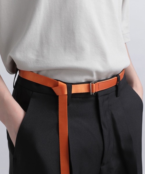 HARE（ハレ）の「カラーナイロンレザーロングベルト(HARE)（ベルト・メンズ・ブラック/オレンジ/ブルー・FREE）」の6枚目の写真