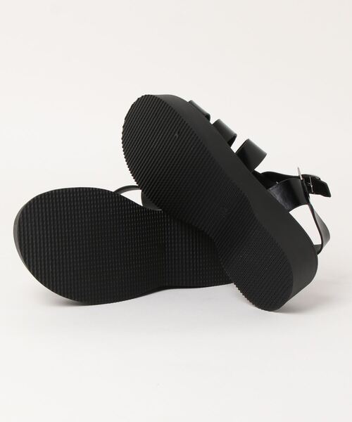 NOFALL（ノーフォール）の「厚底グルカサンダル（サンダル・レディース・ベージュ/ブラック・L/LL/M/3L/S/SS）」の4枚目の写真