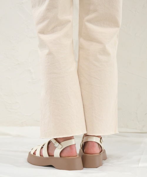 NOFALL（ノーフォール）の「厚底グルカサンダル（サンダル・レディース・ベージュ/ブラック・L/LL/M/3L/S/SS）」の21枚目の写真