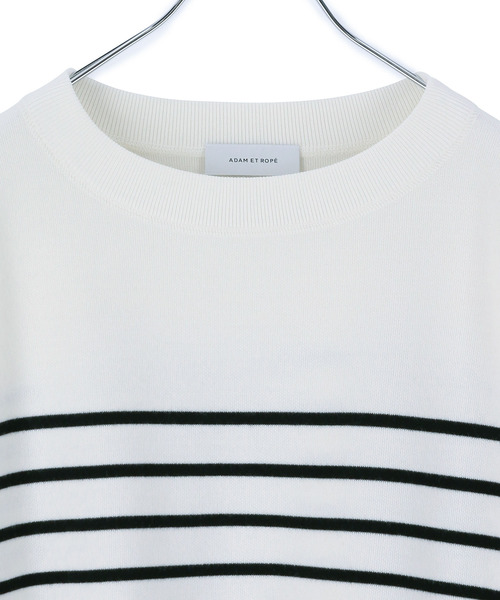 ADAM ET ROPE'(アダムエロペ)の「接結ボーダープルオーバー(Tシャツ/カットソー・レディース・イエロー/ブルー/ブラック系その他/ホワイト系その他2・FREE)」の21枚目の写真