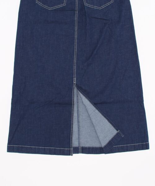 Lugnoncure（ルノンキュール）の「ストレッチデニムスカート（デニムスカート・レディース・ネイビー/ブルー/キナリ・MEDIUM/LARGE）」の5枚目の写真