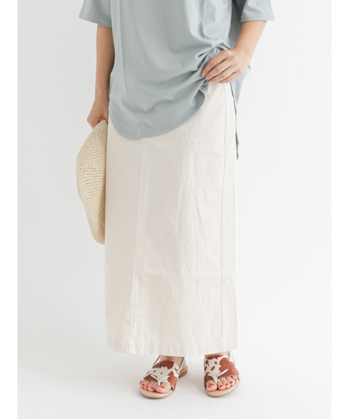 Lugnoncure（ルノンキュール）の「ストレッチデニムスカート（デニムスカート・レディース・ネイビー/ブルー/キナリ・MEDIUM/LARGE）」の2枚目の写真