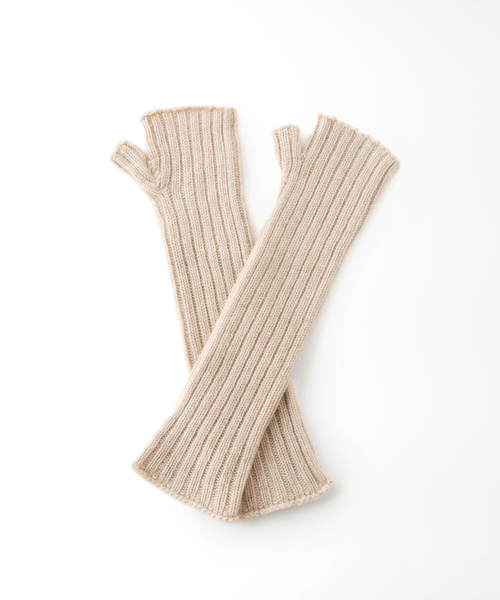SLOBE IENA（スローブイエナ）の「【WILLIAM BRUNTON/ウィリアム ブラントン】CashmereRIB Plain グローブ（手袋・レディース・ブラウン/グレー/ベージュ・FREE）」の15枚目の写真