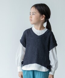 【110-150】サイドリボンベスト